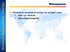 The Period surrounding menopause