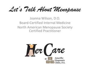2012 Menopause Update