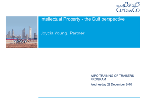 Intellectual Property - the Gulf perspective