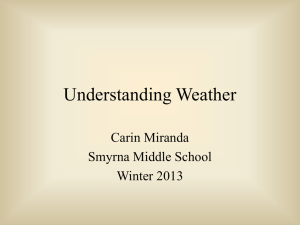 Understanding Weather - Smyrna Middle School