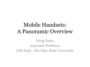 Mobile Handsets - Computer Science and Engineering