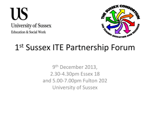 Partnership Forum - University of Sussex