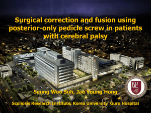 Surgical correction and fusion using posterior