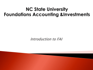 NC State University Foundations Accounting &Investments