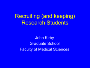 Research Student Selection
