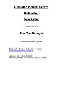 Practice Manager - NHS Scotland Recruitment