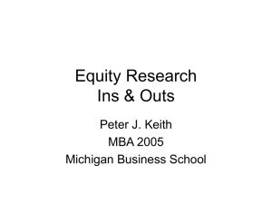 Equity Research Ins & Outs