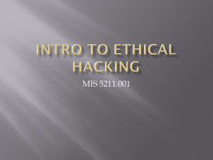 Intro to Ethical Hacking
