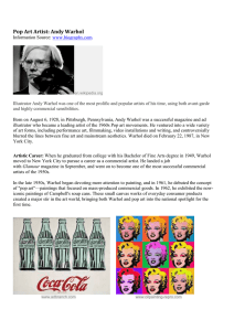 Andy Warhol  - LaPazColegio2014-2015