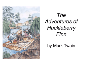 Huck Finn intro lecture