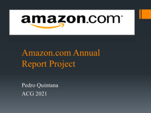 Amazon.com Annual Report Project