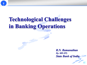 Technological Challenges in Banking Operations RN Ramanathan