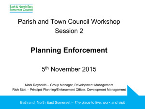 Planning Enforcement - Bath & North East Somerset Council