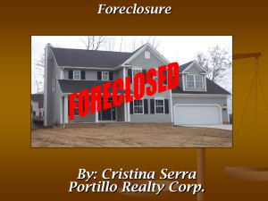 foreclosed - Portillo Realty Corp.