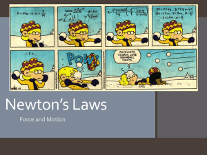 Newton's Laws Notes