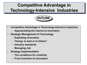 Competitive Advantage in Technology
