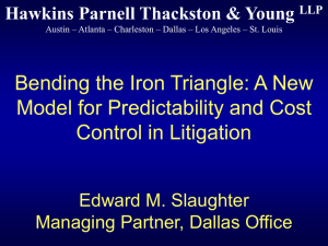 Bending the Iron Triangle: A New Model for Predictability and Cost