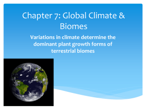 C7 Climate & Terrestrial Diversity