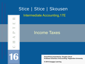 Income Taxes - Cengage Learning