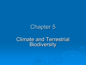 Ch 5 - Climate and Terrestrial Biodiversity