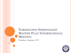 Streetlight Powerpoint - The City of Torrington, CT