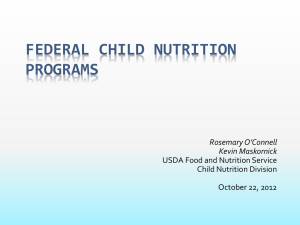 USDA Organizational Chart - National Food Service Management