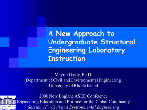 A New Approach to Undergraduate Structural Engineering