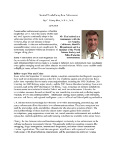 Societal Trends Facing Law Enforcement By C. Sidney Heal, M.P.A.