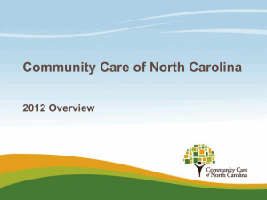 PowerPoint Presentation - Slide 1 - Community Care of North Carolina