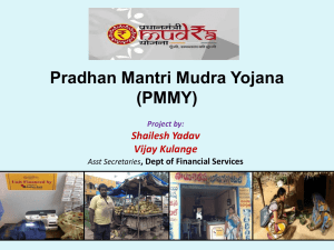 Pradhan Mantri Mudra Yojana (PMMY)