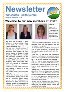 Read our Newsletter - Wincanton Health Centre