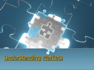 Understanding Markets and Customers