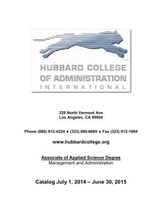 Student Services - Hubbard College of Administration