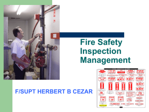 Fire Safety Inspection mgt