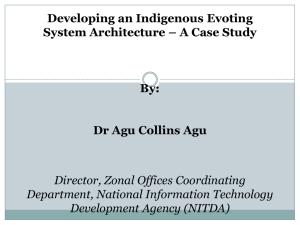 Developing an Indigenous e-Voting System Architecture
