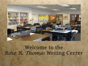 Writing Center Orientation