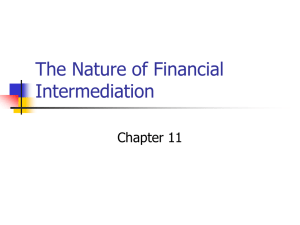 Why do Financial Intermediaries Exist?