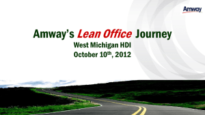 Amway Lean Office Presentation