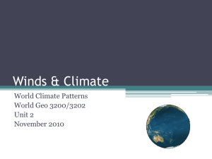 Winds & Climate