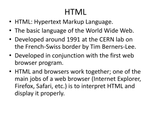 HTML - UM Personal World Wide Web Server