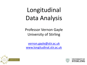 Longitudinal Analysis - staff.stir.ac.uk