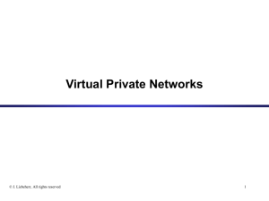 Goal of VPN - Communications