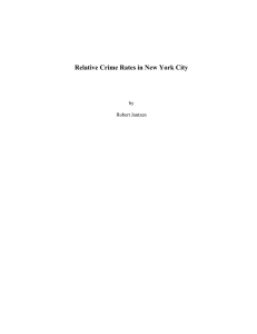 Relative Crime Rates in New York City