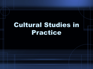 Cultural Studies in Practice