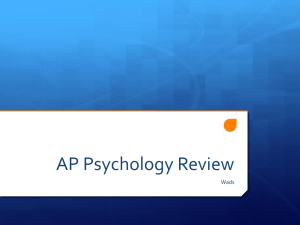AP Psych Final Review 13