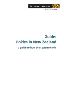 Guide: Pokies in New Zealand - Department of Internal Affairs