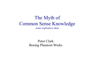 The Myth of Commonsense Knowledge