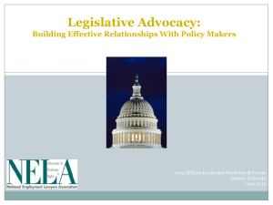 Legislative Advocacy: A Key Part Of Your Litigation Toolkit