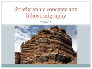 Stratigraphic concepts and lithostratigraphy
