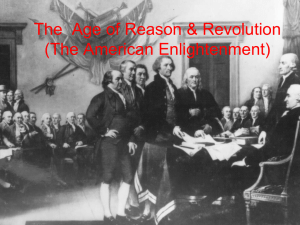 The Age of Reason & Revolution (The American